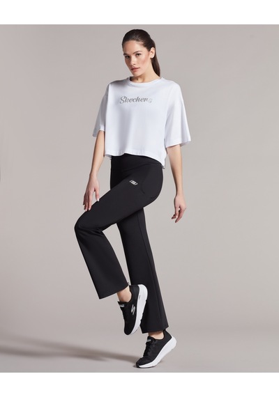 Skechers W Graphic Tee Crew Neck T-Shirt Kadın Beyaz Tshirt S231254-100 Beyaz
