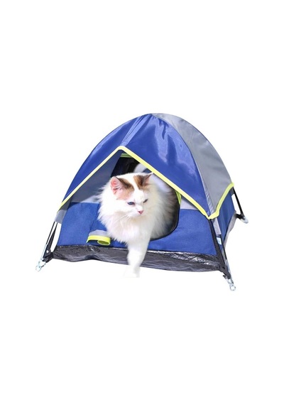 Kamptek Portatif Katlanabilir Evcil Hayvan Çadırı Büyük Boy 74x52x47 Cm Çadır Mini Çok Renkli