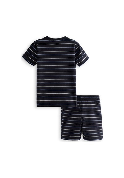 Denokids Yelken Erkek Çocuk Çizgili Pijama Takım Renkli Çok Renkli