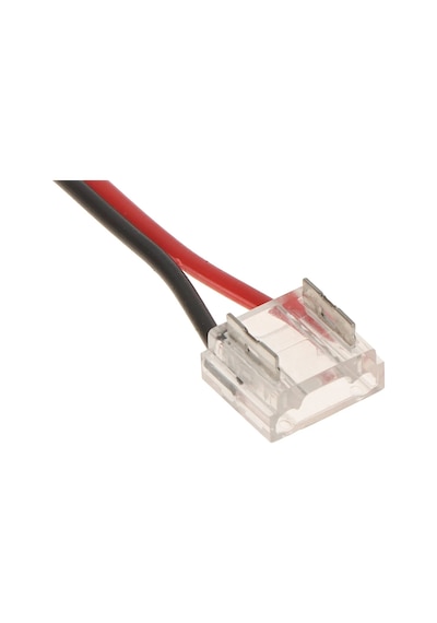 5 Adet 8 Mm Cob Led Şerit Konnektörü 2 Pin Tek Taraflı 10 Cm Kablolu Şeffaf Lehimsiz Bağlantı Aparatı Tek Renk Led Uyumlu Diğer