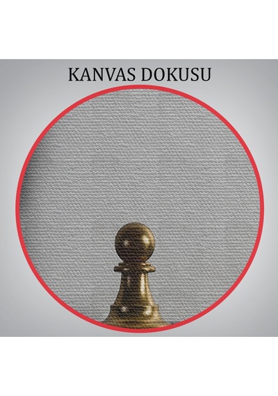 Satranç Gölgesi Taç Kanvas Duvar Sanatı, Yurt Ve Ofis Dekoru-5390 70 X 100