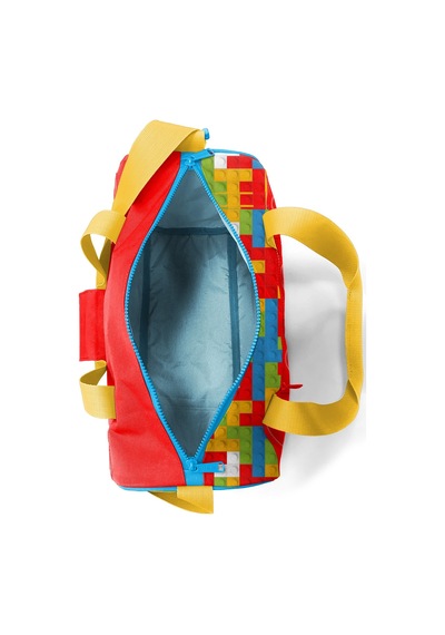 Coral High Renkli Blok Desenli Spor Çantası 27522 Kırmızı