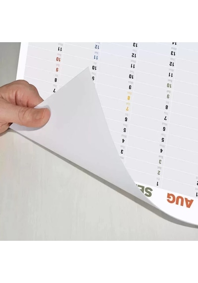 2027 Yıllık Planlayıcı Duvar Takvimi, Rengarenk Aylar