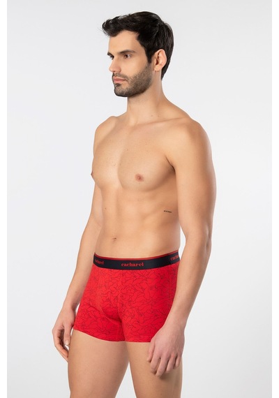 Cacharel Erkek Desenli Likralı Boxer 3'lü Paket 1339/lacivert 2 Lacivert