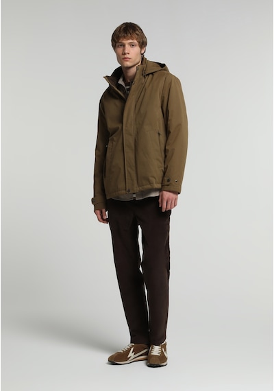 Colin's Colins Regular Fit Çıkarılabilir Kapüşonlu Fermuarlı Astarlı Erkek Kahverengi Mont Cl1082068 Q1.v1 Cml Camel