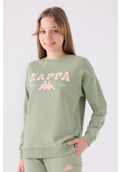 Kappa Kız Çocuk Haki Sweatshirt 5274-45425 Haki