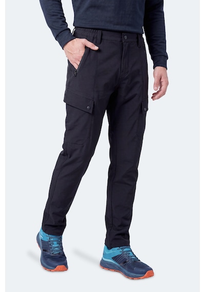 Slazenger Coreva Erkek İçi Polarlı Rüzgar Ve Su Geçirmez Softshell Siyah Pantolon