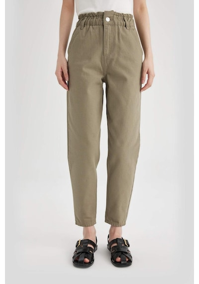 DeFacto Paperbag Gabardin Kumaş Pantolon Yüksek Bel Cepli Basic Düz Standart Paça S2790AZ24SMKH419 DeFacto Paperbag Gabardin Kumaş Pantolon Yüksek Bel Cepli Basic Düz Standart Paça S2790AZ24SMKH419