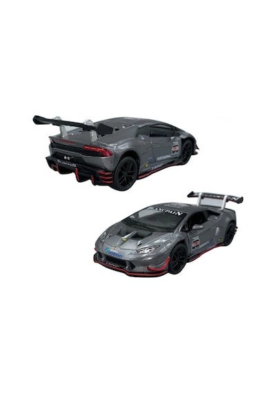 Gri Lamborghini Huracan 1/36 Ölçek Metal Çek Bırak Model Araba Çok Renkli