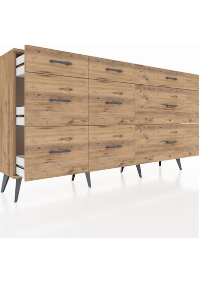 Arges Konsol 9 Çekmeceli 176x30x99 Çam-çam Atlas Çam - Atlas Çam Arges Konsol 9 Çekmeceli 176x30x99 Çam-çam Atlas Çam - Atlas Çam