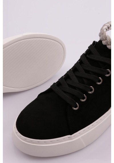 Dgn Es851 Kadin Kalin Taban Halhal Detayli Silver Taşli Sneakers Ayakkabi ES851-2007-R1680 Siyah Dgn Es851 Kadin Kalin Taban Halhal Detayli Silver Taşli Sneakers Ayakkabi ES851-2007-R1680 Siyah