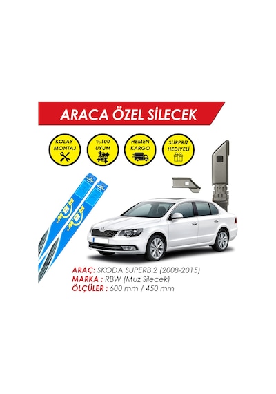 Skoda Superb Silecek - Rbw Muz Silecek Takımı 2008-2015