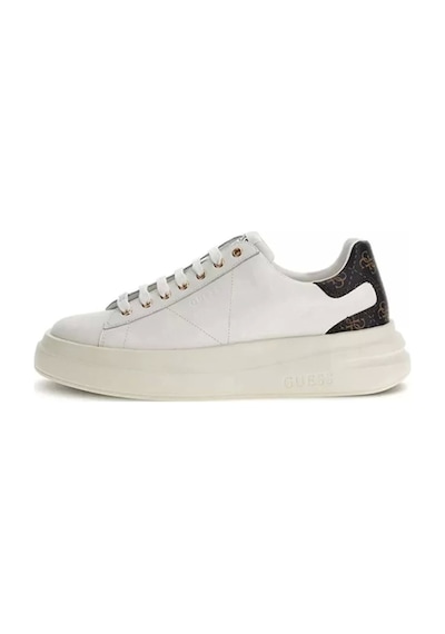 Guess Erkek Beyaz Elba 4g Logolu Sneaker Beyaz/kahverengi Beyaz - Kahverengi