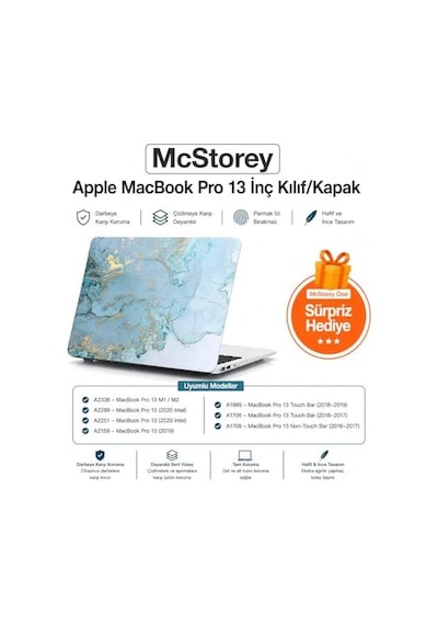 Macbook Pro 13 Mermer Desenli Kılıf A1706 A1708 A1989 A2159 A2251 A2289 A2338 M1 M2 Uyumlu Tpu Sert Kılıf İnce Hafif Koruyucu Kapak R-38