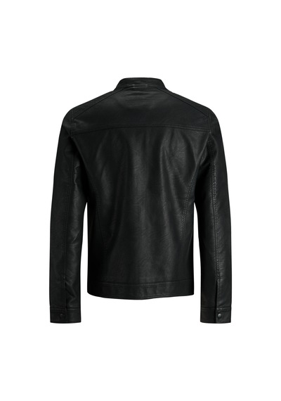 Jack & Jones Jjewarner Jacket Noos Siyah Erkek Deri Ceket 12182461