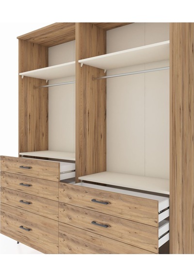 Hyperion Gardrop 4 Raflı 7 Çekmeceli 2 Askılı 176x44x221 Çam-aytaşı/çam Aytaşı/çam Hyperion Gardrop 4 Raflı 7 Çekmeceli 2 Askılı 176x44x221 Çam-aytaşı/çam Aytaşı/çam
