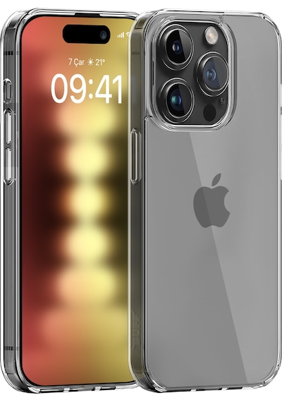 Buff Apple iPhone Uyumlu  15 Pro - 2x5d Ekran Koruyucu + Şeffaf Kılıf + Lens Koruyucu Matte Mat