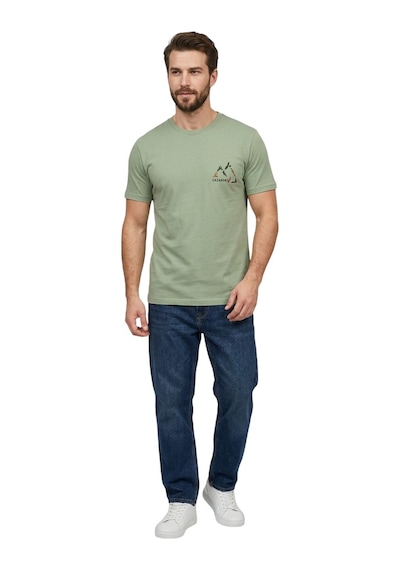 Cazador 44330 Siyah Erkek Bisiklet Yaka Tshirt Haki
