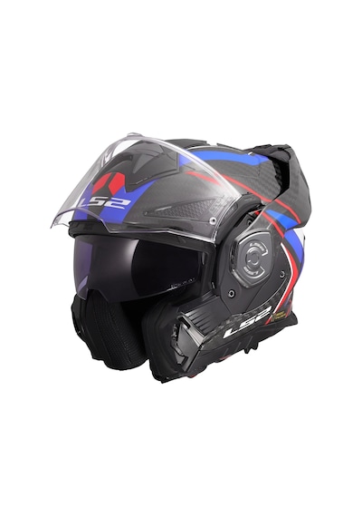 Ls2 Advant X Karbon Future II Karbon Modüler Kask Mavi - Kırmızı - Siyah Ls2 Advant X Karbon Future II Karbon Modüler Kask Mavi - Kırmızı - Siyah