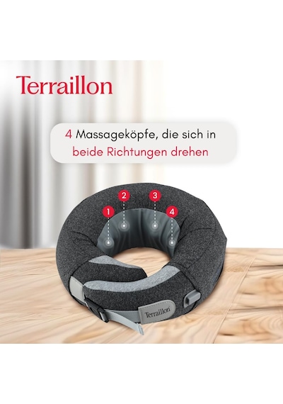 Terraıllon - Boyun Masajı, Boyun Ve Boğaz Masajı Yastığı, Shiatsu Masajı, 3 Masaj Hızı, 2 Dönüş Yönü, İsteğe Bağlı Isıtma, Ayarlanabilir Kayış, Usb-c Terraıllon - Boyun Masajı, Boyun Ve Boğaz Masajı Yastığı, Shiatsu Masajı, 3 Masaj Hızı, 2 Dönüş Yönü, İsteğe Bağlı Isıtma, Ayarlanabilir Kayış, Usb-c