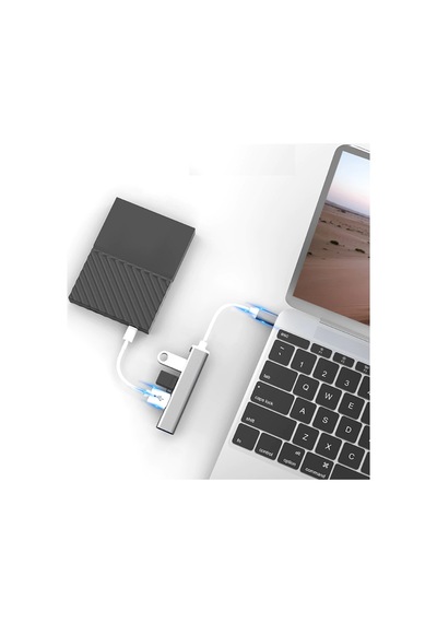 Type C Usb 3.0 Hub 4 Port 3.0 Usb Type C Çoklayıcı Slim