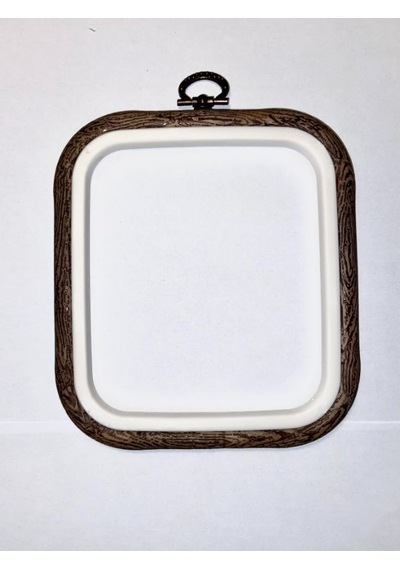 No:3 Desenli Kare Pano Kasnak - Nakış Kasnağı 21,5 Cm X 24 Cm
