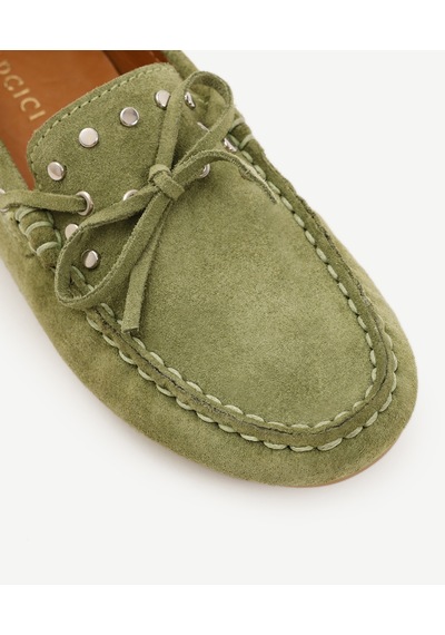 Yargıcı Trock Detaylı Deri Loafer 25ykay4022x 007 Haki