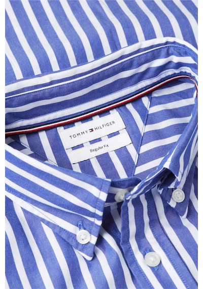 Tommy Hilfiger Çizgili Pamuklu Regular Fit Uzun Kollu Gömlek Erkek Gömlek Mw0mw43315 0a5 Mavi-beyaz Tommy Hilfiger Çizgili Pamuklu Regular Fit Uzun Kollu Gömlek Erkek Gömlek Mw0mw43315 0a5 Mavi-beyaz