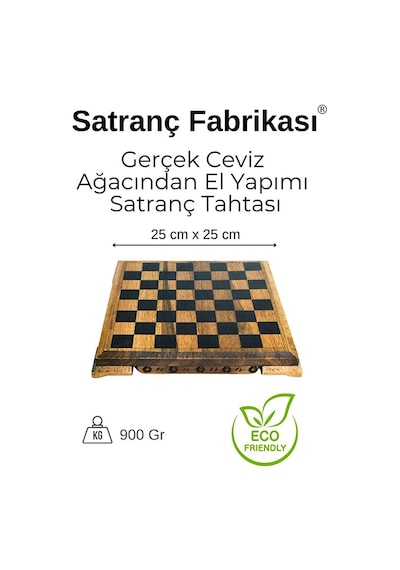 Mc53 Satranç Takımı El Yapımı Gerçek Ceviz Ağacı Satranç Tahtası Antik Metal Satranç Taşları