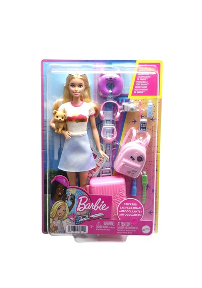 Barbie Seyahatte Bebeği Ve Aksesuarları
