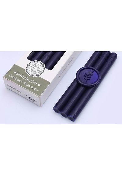 Mühür Mumu Çubuk 11mmx120mm 10 lu Paket Model: 303 SARAY MAVİSİ