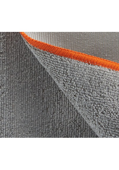 Koroplast Mikrofiber Cam Bezi Tekli, Çift Taraflı Mikrofiber Temi Gri