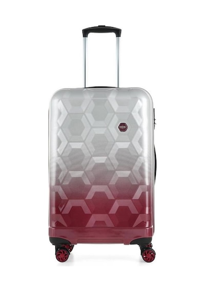Ççs London 5226 Orta Boy Valiz Bordo Beyaz