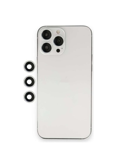 İphone 12 Pro Shine Kamera Lens - Gümüş Diğer