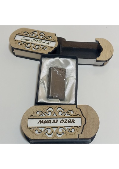 Çakmak Kişiye Özel İsim Yazılı Ve Mdf Tasarım Kutulu 27 Çok Renkli