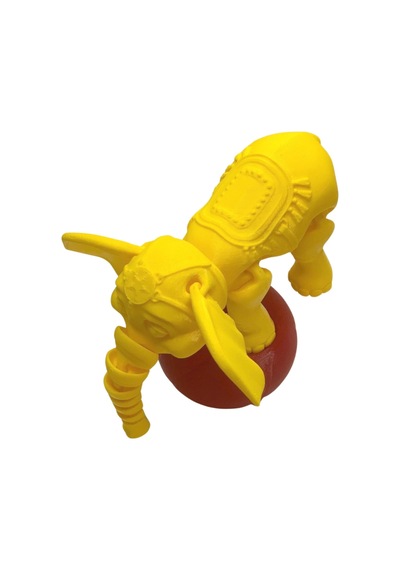 3d Hareketli Oyuncak Sirk Fili Denge Topu Dahil - Sarı