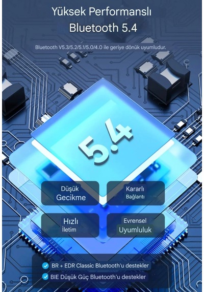 Vention Usb Bluetooth Adaptör 5.4 Yüksek Performans Düşük Gecikme