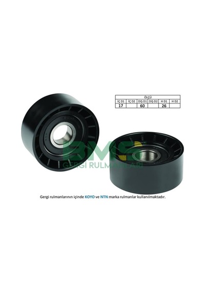 BMS 13 Alternatör V Kayış Gergi Rulmanı Scudo CLIO Kangoo Laguna Megane Master Movano Trafic 1.4 1.6 16V 1.8İ 1.9Dtı 2.0 16V 97- Tek Rulman