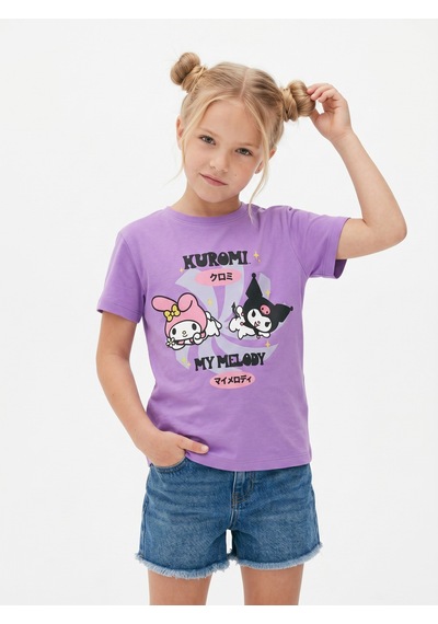 Sea Bubbles Kuromi Kız Çocuk Tişört St10396 Lila