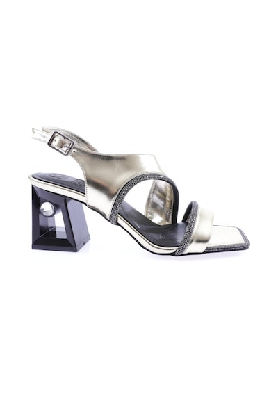 Dgn 619-23y Kadin Kristal Taşli Topuklu Sandalet 619-1922-R13842 Altın