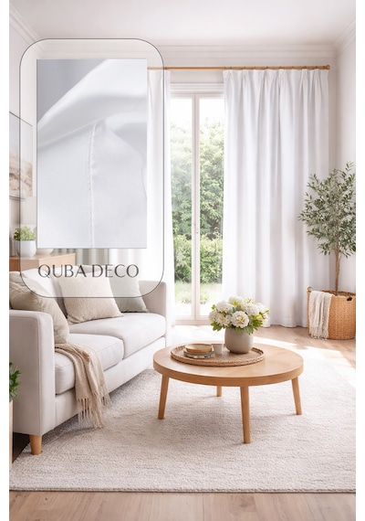 Modern Dayanıklı Düz Beyaz Güneşlik Perde Salon Oturma Odası Yatak Odası Çocuk Odası Beyaz