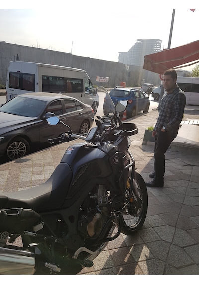 16-19 Honda Africa Twin Crf1000 Uzun Cam Zeus Şeffaf 58cm 4mm