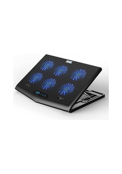 Yükseklik Hız Ayarlı Notebook Soğutucu Led Ekran 6 Fanlı 4 Mod