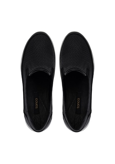 Tamer Tanca Hakiki Deri Kadın Siyah Sneakers & Spor Ayakkabı 298 3200 Bn Ayk Y26 Syh/syh Bsk