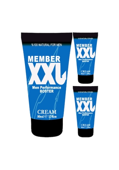 Member Xxlcream 50 Ml 3 Adet Erkeklere Özel Boy Çap Şekillik & Krem
