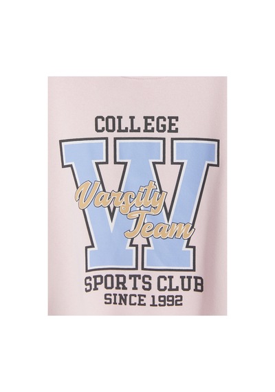 Lc Waikiki Alıta Cıty Farkıyla Pembe Baskılı Kız Çocuk Kalın Sweatshirt Pembe - 930966444 Pembe