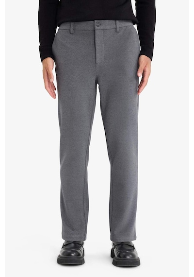 Defacto Kumaş Pantolon Tailored Regular Fit Normal Kesim Basic Düz Cepli Düz Paça D3707AX25WN Antrasit