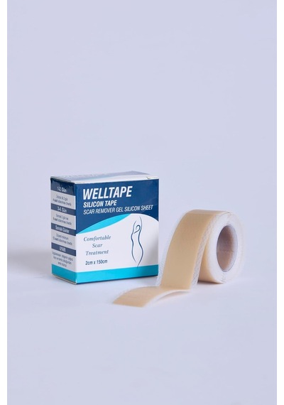 Ayrex Welltape Silikon Yara İzi Giderici Bant, 2 Cm X 1,5 M, Konforlu İz Tedavisi