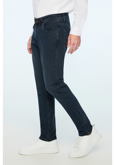 Morven Erkek Lacivert Denim 5 Cep Slim Fit Jean Kot Pantolon 26ms003034200 Lacivert