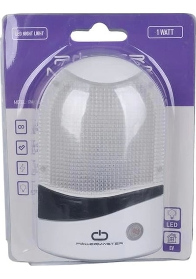 Powermaster Pm-34096 1 Watt Ledli Fotoselli Sensörlü Gece Lambası Çok Renkli
